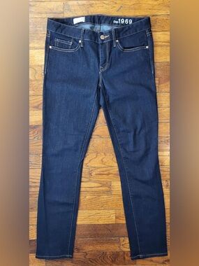 Gap 1969 Always Skinny Jeans - Dark Wash Indigo - Premium Stretch Low-Rise